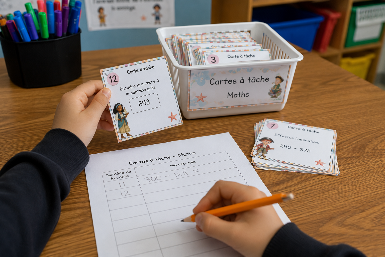 Cartes à tâche au primaire : idées simples et efficaces en classe
