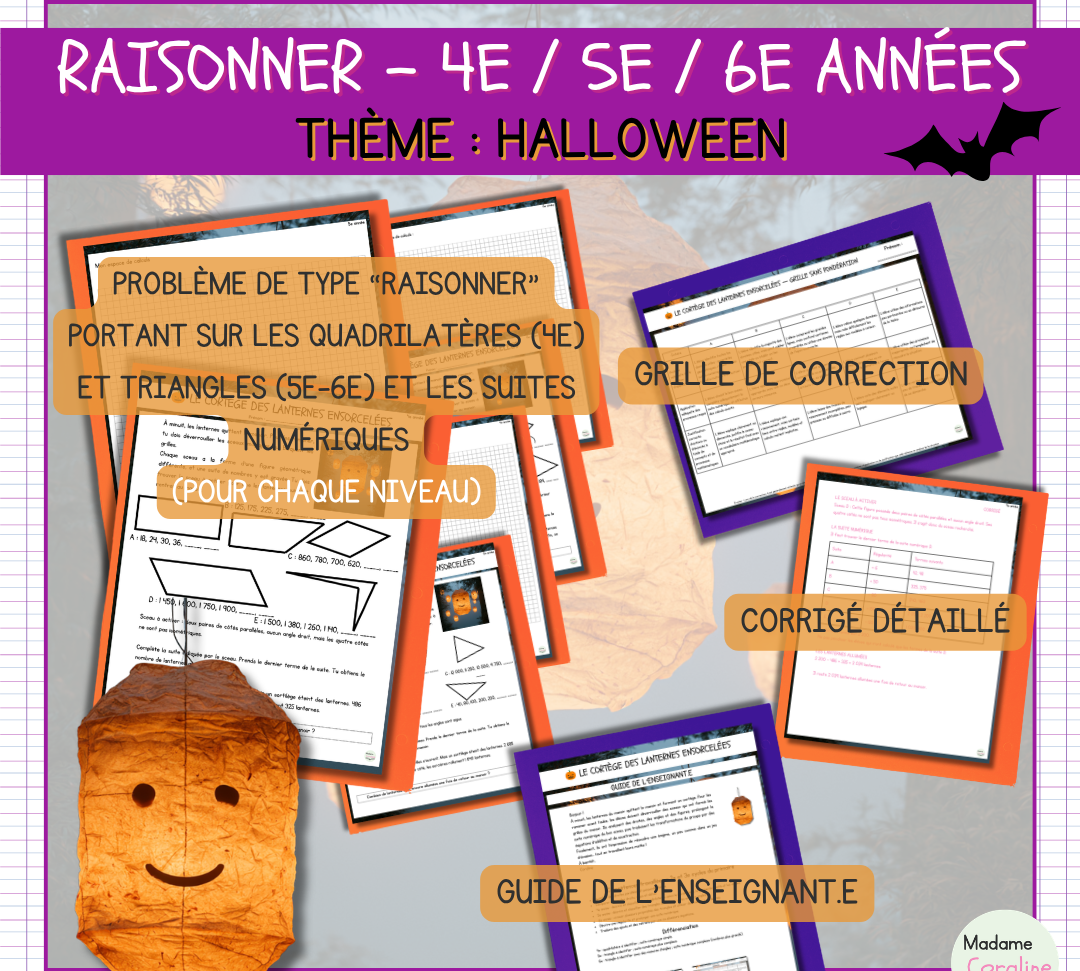 Des maths à l'Halloween au primaire : raisonner et résoudre avec plaisir