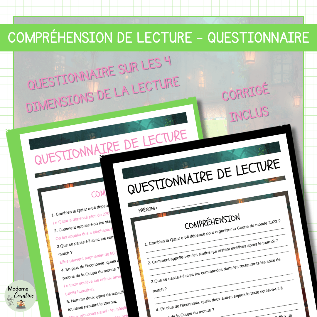 Compréhension de lecture Coupe du Monde de soccer : impacts dans les pays