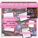 Raisonner – L’atelier des enseignes | Maths 4e, 5e et 6e année