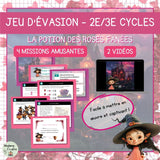 Jeu d'évasion pédagogique – Saint-Valentin – La potion des roses fanées
