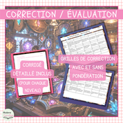 Corrigés détaillés des trois niveaux et grilles de correction avec et sans pondération pour la situation-problème L’atelier des enseignes.