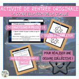 Activité de rentrée originale – Œuvre collective – La constellation de la classe