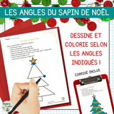 Activité mathématique de Noël – Les angles du sapin de Noël