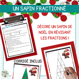 Activité mathématique de Noël – Un sapin fractionné