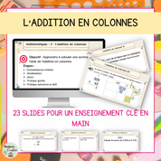 Addition en colonnes - clé en main