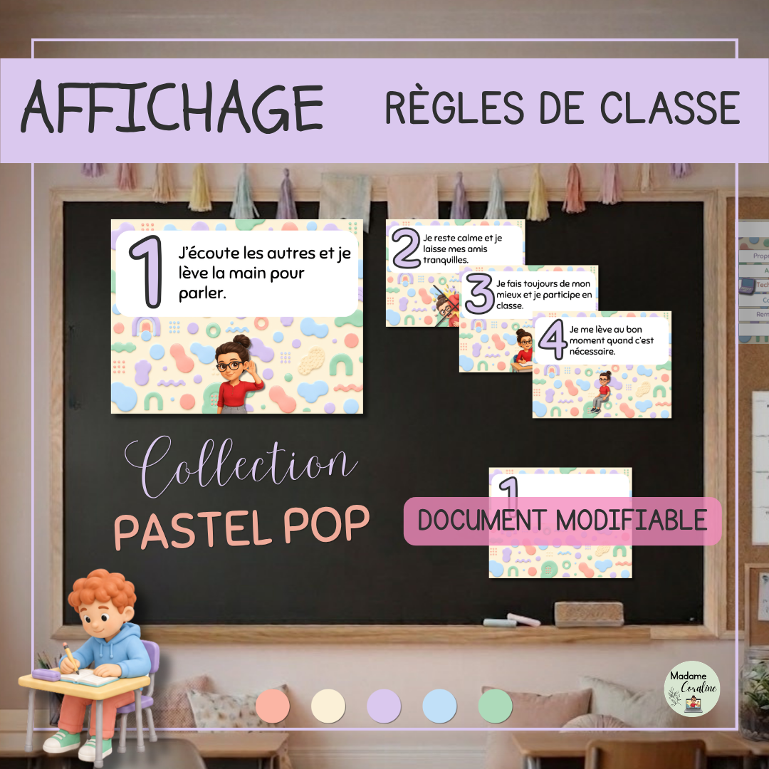 Affichages de règles de classe | Gestion de classe