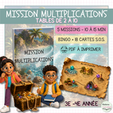 Mission Multiplications – Tables de 2 à 10 | 3e–4e année