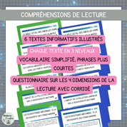 Compréhensions de lecture Jour de la Terre différenciées