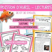 Compréhensions de lecture Poisson d'Avril