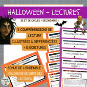 Compréhensions de lecture d'Halloween
