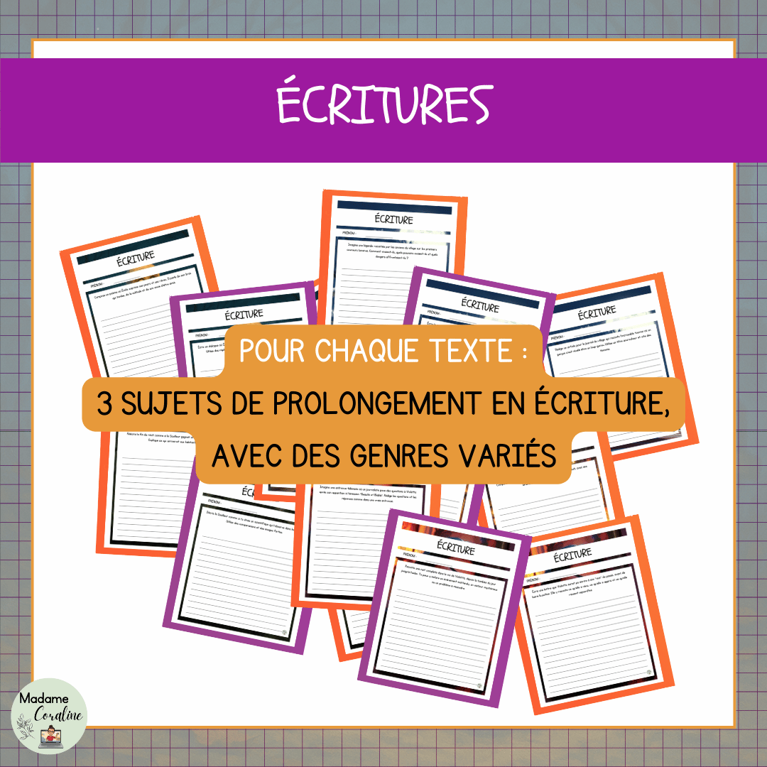 Compréhensions de lecture d'Halloween avec écritures
