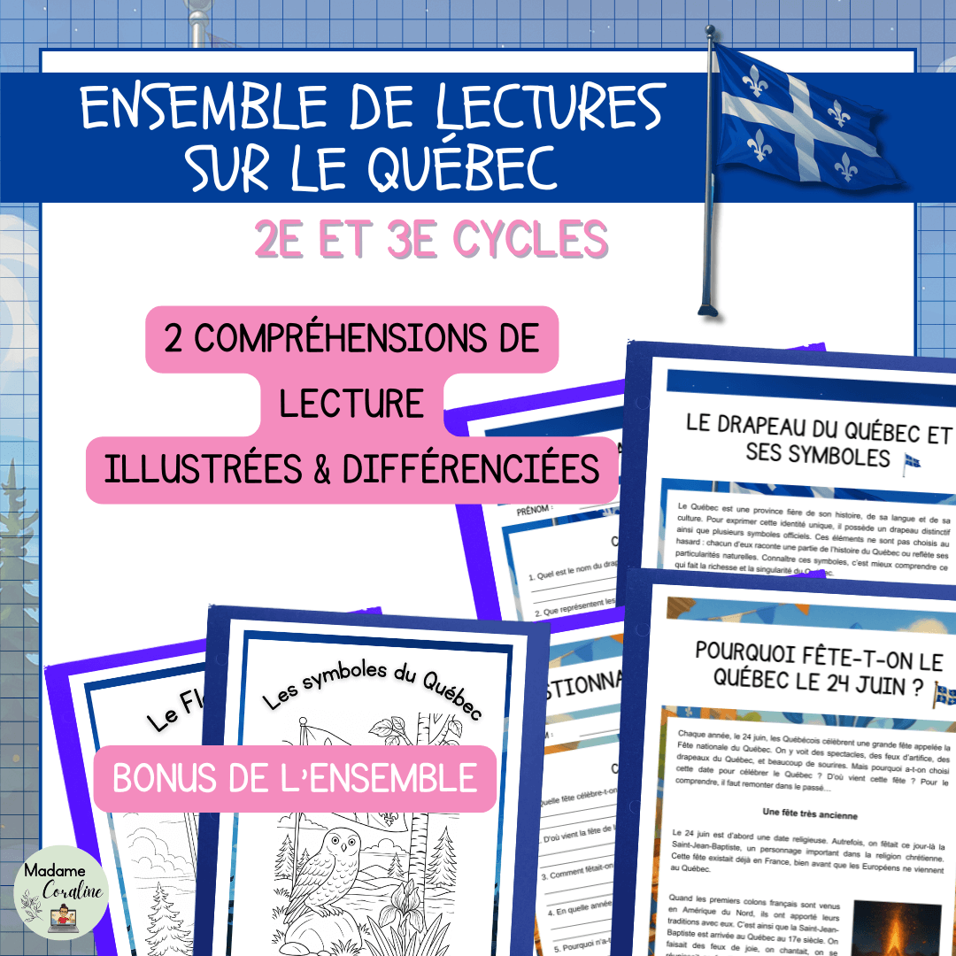 Compréhensions de lecture différenciées sur le Québec