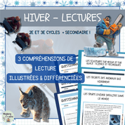 Compréhensions de lecture sur l'hiver