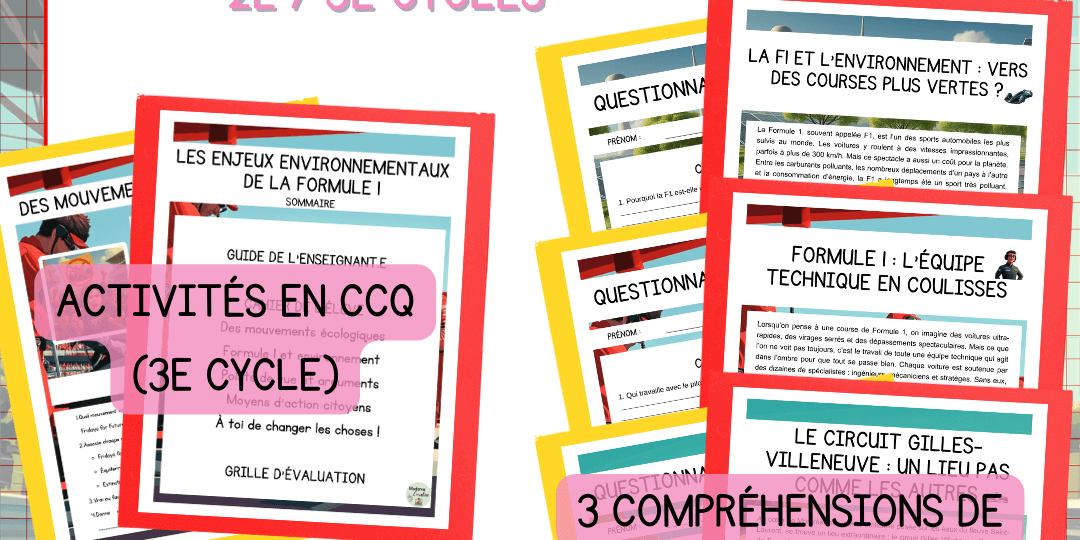 Compréhensions de lecture sur la Formule 1