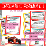 Ensemble d'activités pédagogiques – Formule 1 – Lectures et CCQ