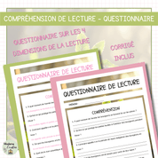 Compréhension de lecture - Printemps - Bourgeons