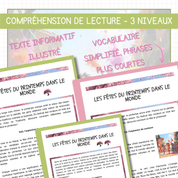 Compréhension de lecture - Printemps - Fêtes du monde
