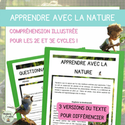 Compréhension de lecture Apprendre avec la nature