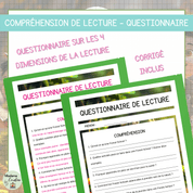 Compréhension de lecture forest schools
