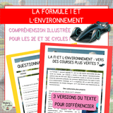 Compréhension de lecture – Les enjeux environnementaux de la Formule 1