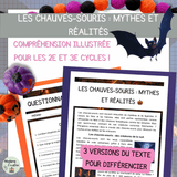 Compréhension de lecture – Halloween – Les chauves-souris : mythes et réalités