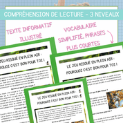 Compréhension de lecture jeu risqué