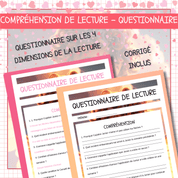 Compréhension de lecture narrative saint-valentin cupidon jr