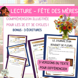 Compréhension de lecture – Fête des mères – Le journal d'un bouquet de fleurs