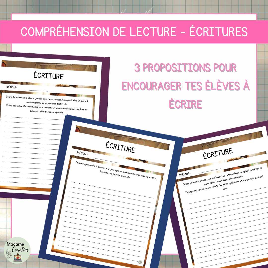 Compréhension de lecture narrative fète des mères super-maman