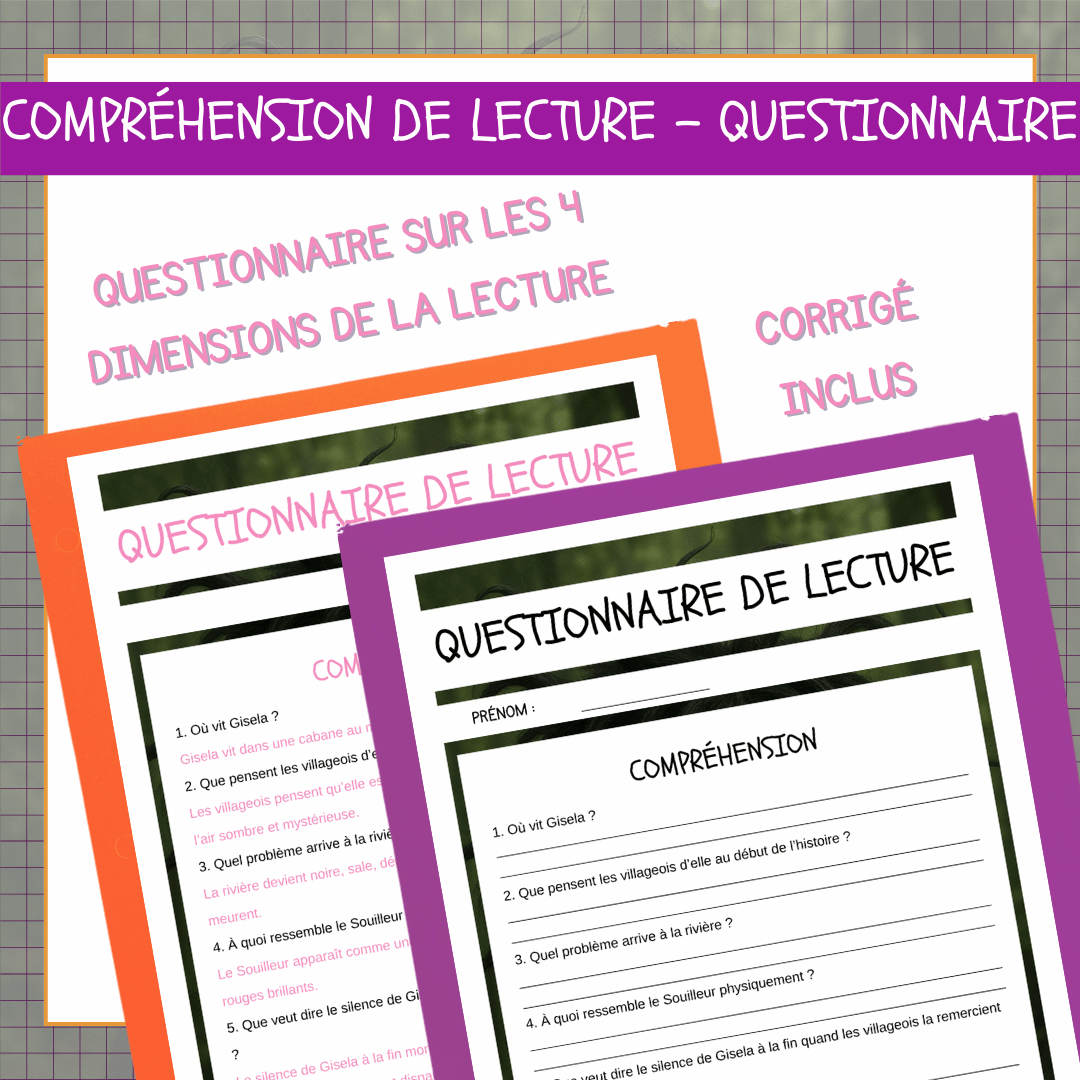 Compréhension de lecture narrative halloween sorcière écolo