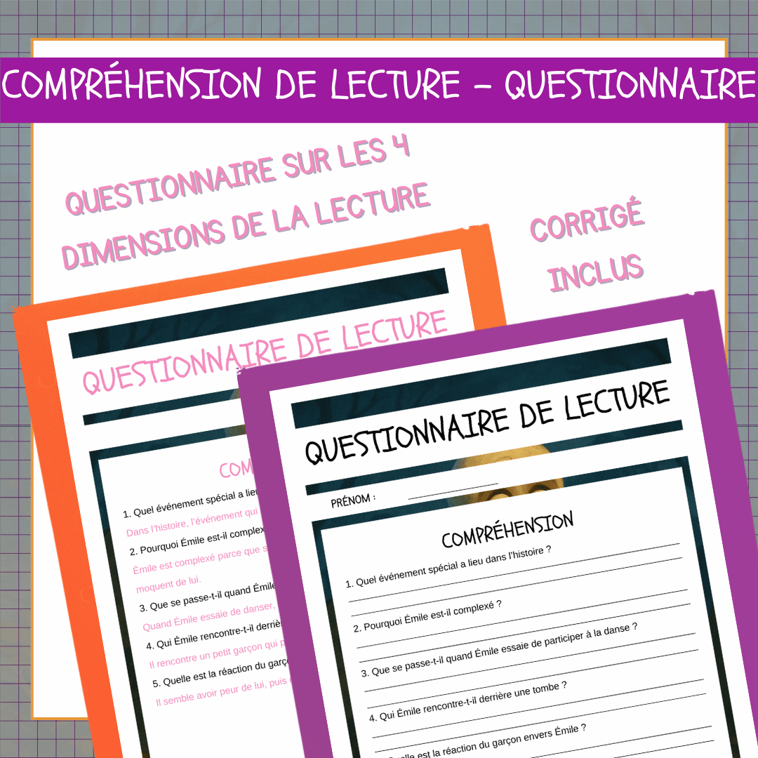 Compréhension de lecture narrative halloween squelette complexé