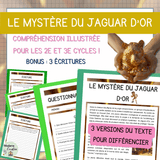 Compréhension de lecture – Mystère du Jaguar d'or – Récit policier
