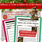 Compréhension de lecture narrative noel mireille lutine