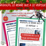 Compréhension de lecture de Noël – Rodolfo, le renne qui a le vertige