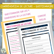 Compréhension de lecture narrative nouvel an magique