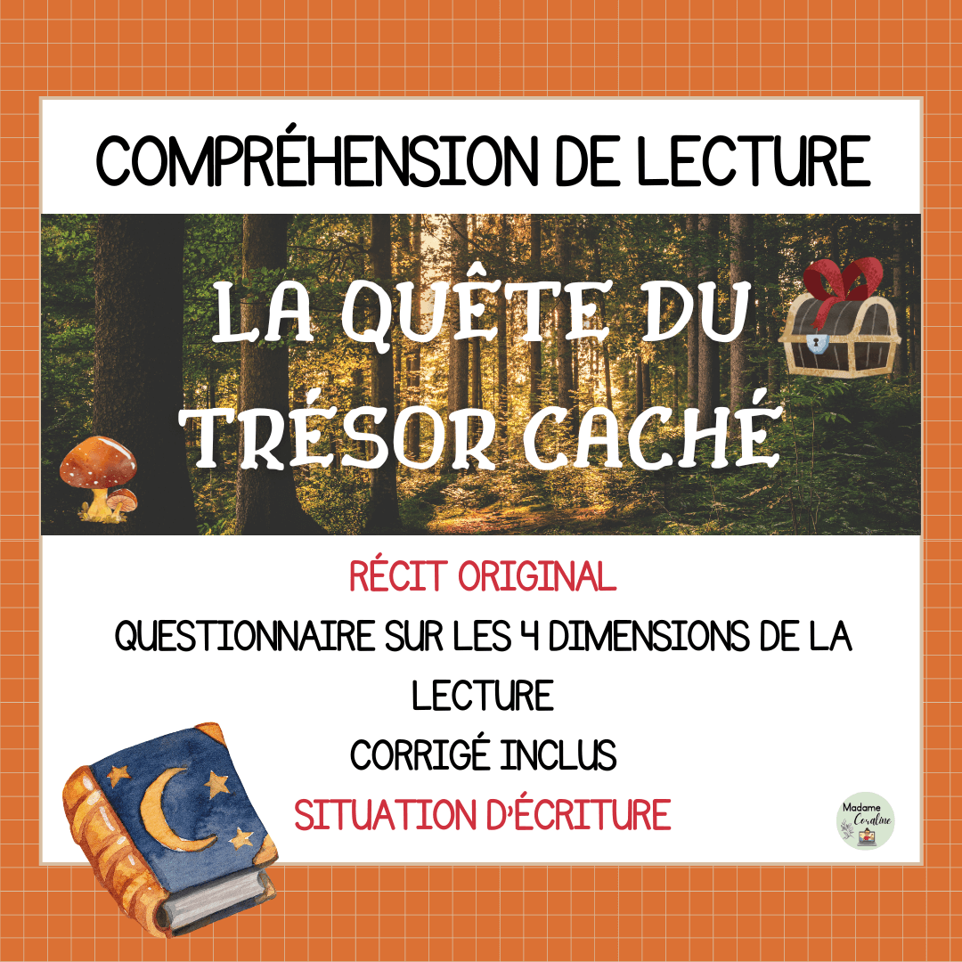 Compréhension de lecture narrative trésor