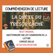 Compréhension de lecture narrative trésor