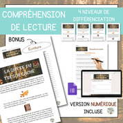 Compréhension de lecture narrative trésor