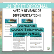 Compréhension de lecture narrative trésor des babajiens