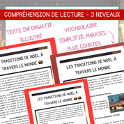 Compréhension de lecture noel traditions monde