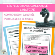 Compréhension de lecture poisson avril canulars