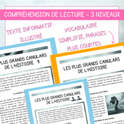 Compréhension de lecture poisson avril canulars