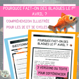 Compréhension de lecture – Poisson d'Avril – Pourquoi fait-on des blagues le 1er avril ?