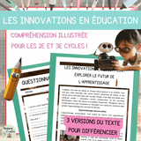 Compréhension de lecture – Rentrée scolaire – Les innovations en éducation