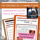 Compréhension de lecture – Temps des sucres – Les coulisses de la cabane à sucre