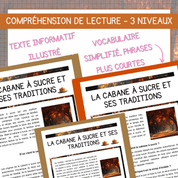 Compréhension de lecture temps des sucres traditions