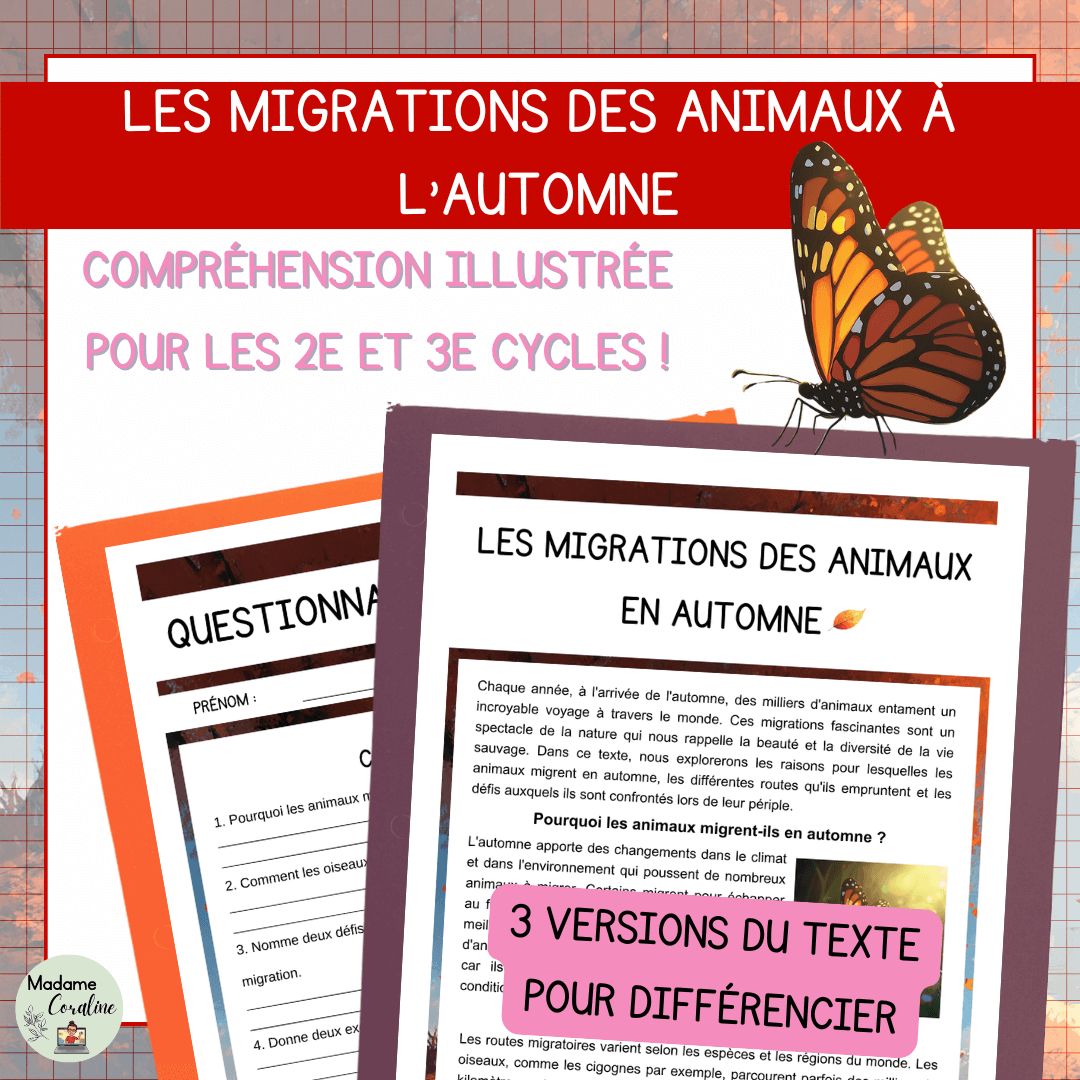 Compréhension lecture automne