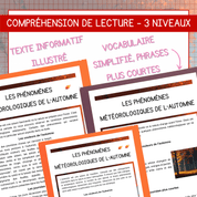 Compréhension lecture automne