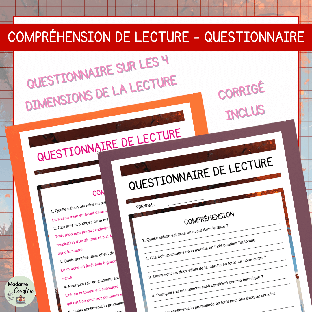 Compréhension lecture automne